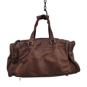Valdez Handmade Leather Duffle Gym‎ Bag Luggage Carryon Brown Intrawest Golf